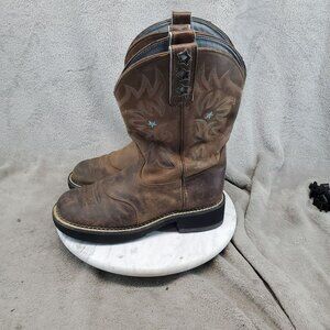 Ariat Shoes Womens 7.5 Brown Leather Driftwood Pro Performance Western Boots